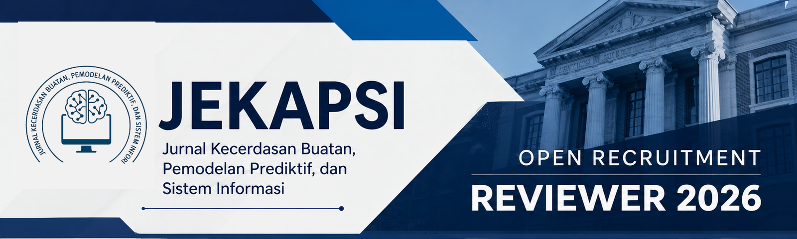 Banner JEKAPSI - Jurnal Kecerdasan Buatan, Pemodelan Prediktif, dan Sistem Informasi